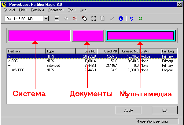 О том как разделить жёсткий диск на разделы