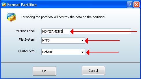 Форматирование жёсткого диска через Partition Wizard