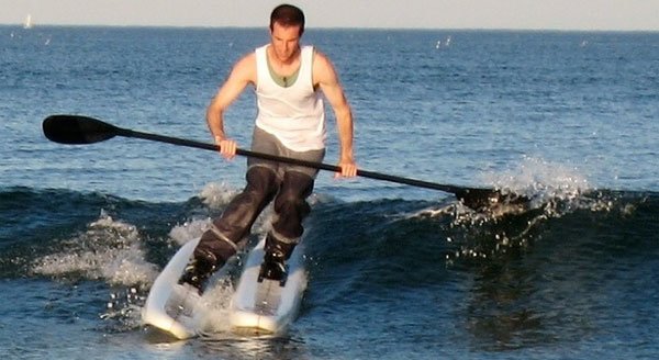 Лыжня с веслом и на воде